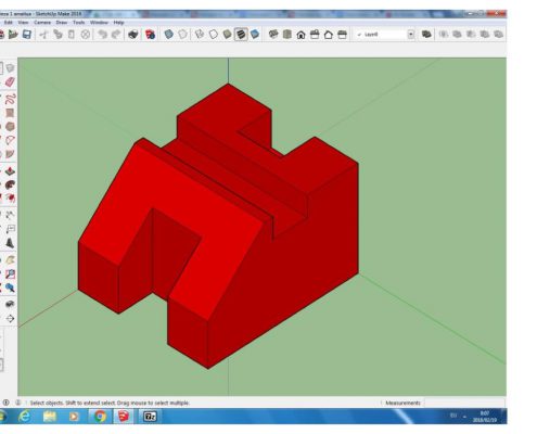 SketchUp pieza 3